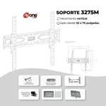 SOP 3275M LED 32A75" UNIV AJUS VERT AV ONE