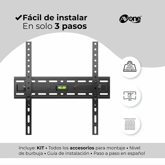 SOP 3275M LED 32A75 UNIV AJUS VERT AV ONE