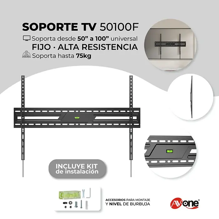 SOP 50100F LED 50A100 UNIV FIJO H/75KG AV ONE
