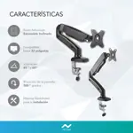 Soporte Tv /Monitor de Mesa Nictom SMH01 32" Articulado