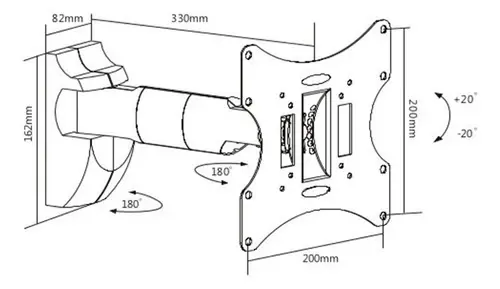 Soporte Móvil Howonder Hw32m2 Para Tvs De 23 A 42 Pulgadas
