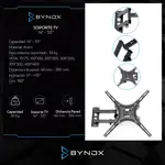 SOPORTE DE TV CON BRAZO MOVIL 14" A 55" BYNOX