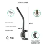 Soporte para Antena Starlink Mini Exterior Tubo Extensible 82cm Caño 25mm Curvado