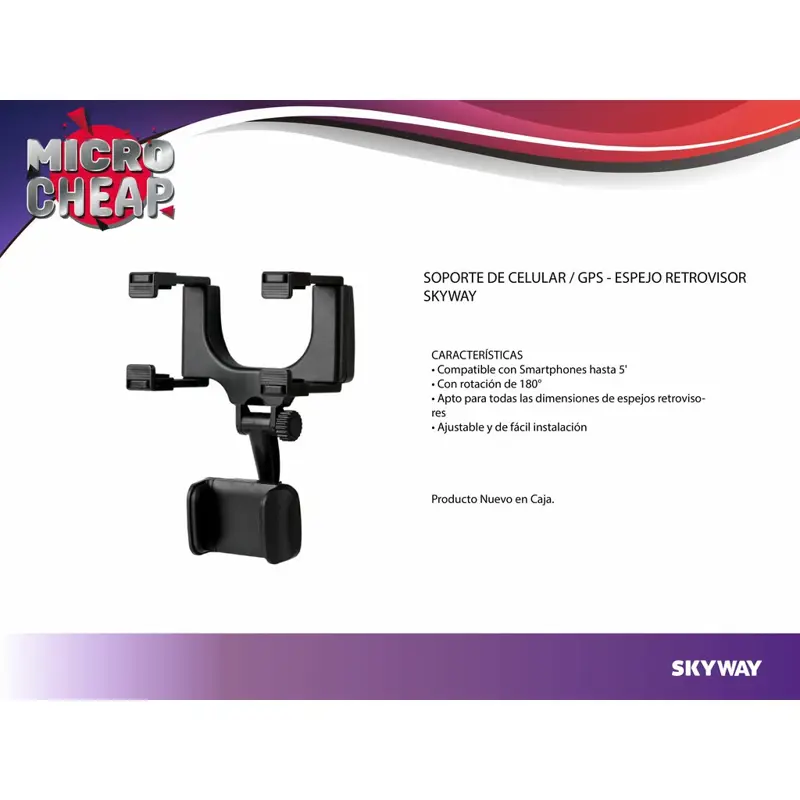 Soporte de Celular / GPS para Auto Holder Brazo Flexible