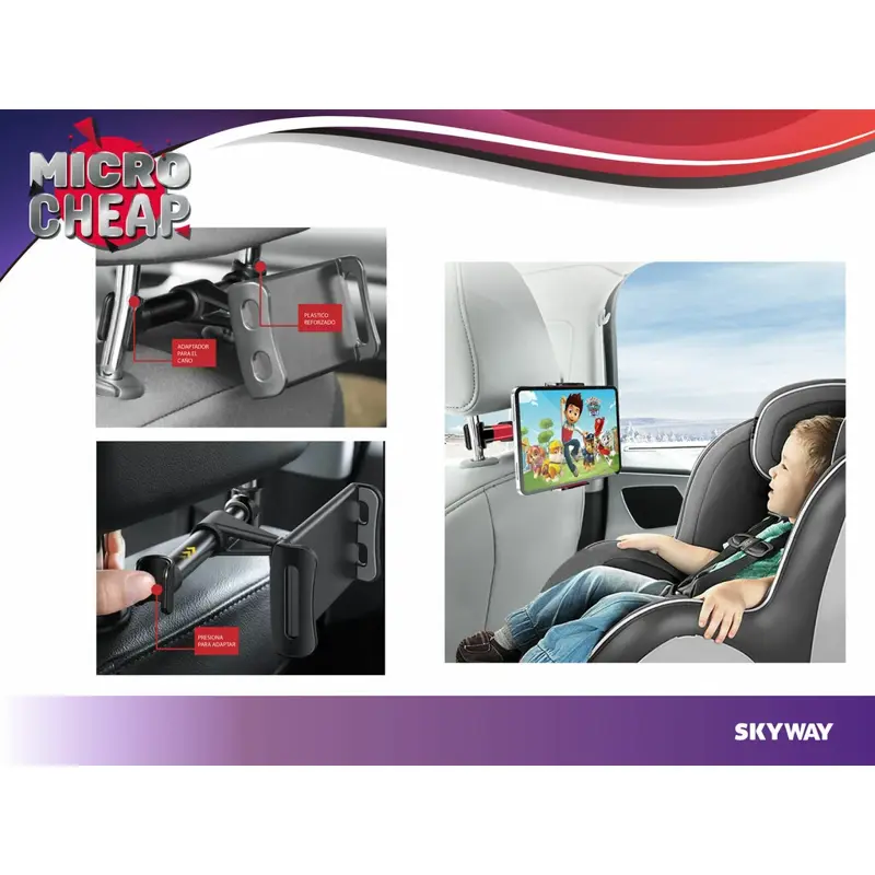 Soporte Auto Universal Apoya Cabezas Asiento Celular Tablet