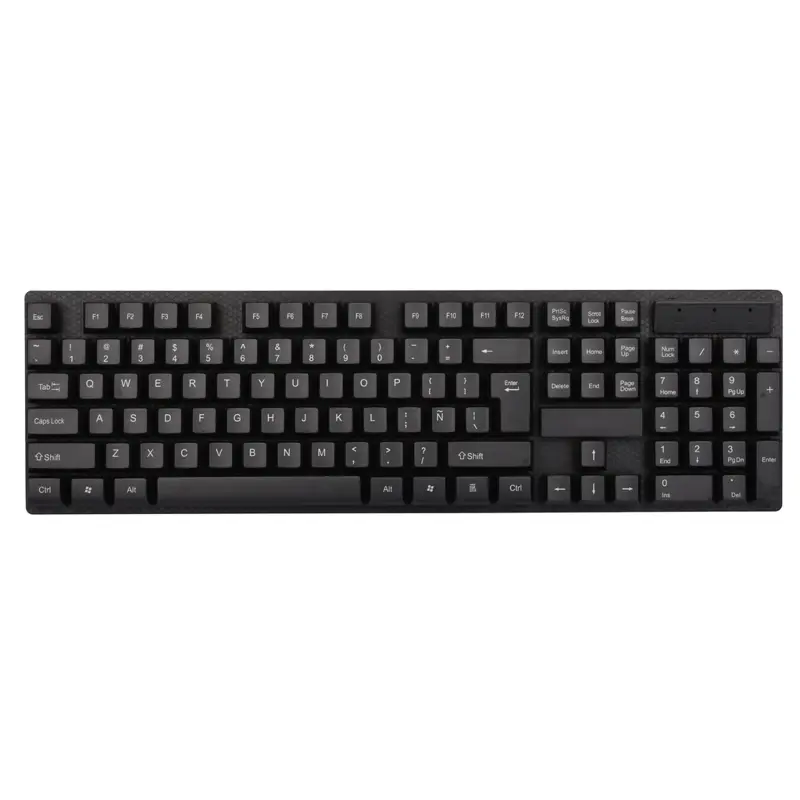Teclado Negro Anti Salpicaduras | Desktop By | Español