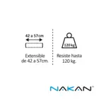 carrito extensible para heladera, freezer o lavarropa sh 800 nakan