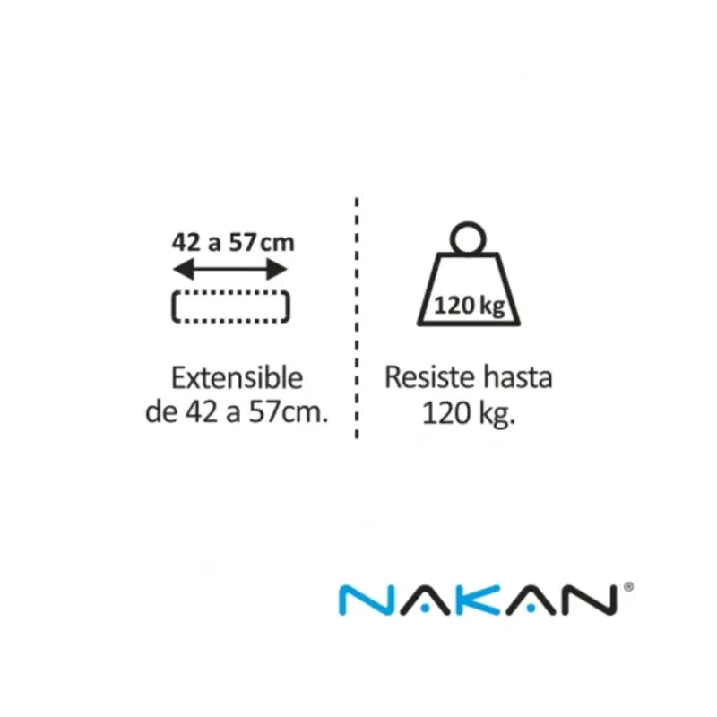 carrito extensible para heladera, freezer o lavarropa sh 800 nakan