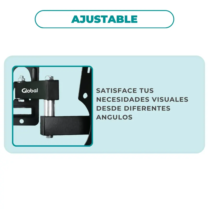 Soporte TV Pared Brazo Móvil Simple Largo 14 a 42 Pulgadas VESA 200x200 25kg Global