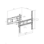 Soporte Extensible Onebox OB-MC37S 32" a 75" Doble Brazo