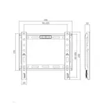 Soporte para Tv Fijo Onebox OB-F24 13” a 43” Negro