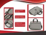 Funda Maletin Para Notebook 14 Pulgadas Con Manija - Gris