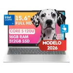 Notebook HP Core 5 120U 16GB RAM 512GB SSD 15,6 FHD TOUCH Win11 IDEAL GAMER - HOME OFFICE INTENSIVO