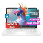 Hp White Stream Intel N5030 8gb Ram 64gb Emmc Notebook White 14" TACTIL