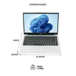 Notebook Gadnic 14 Pulgadas Intel Celeron N4020 RAM 4GB SSD 128GB Cámara Frontal