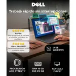 Notebook Dell 16” FHD IPS AMD Ryzen™ 7 RAM 16 GB SSD 512 GB
