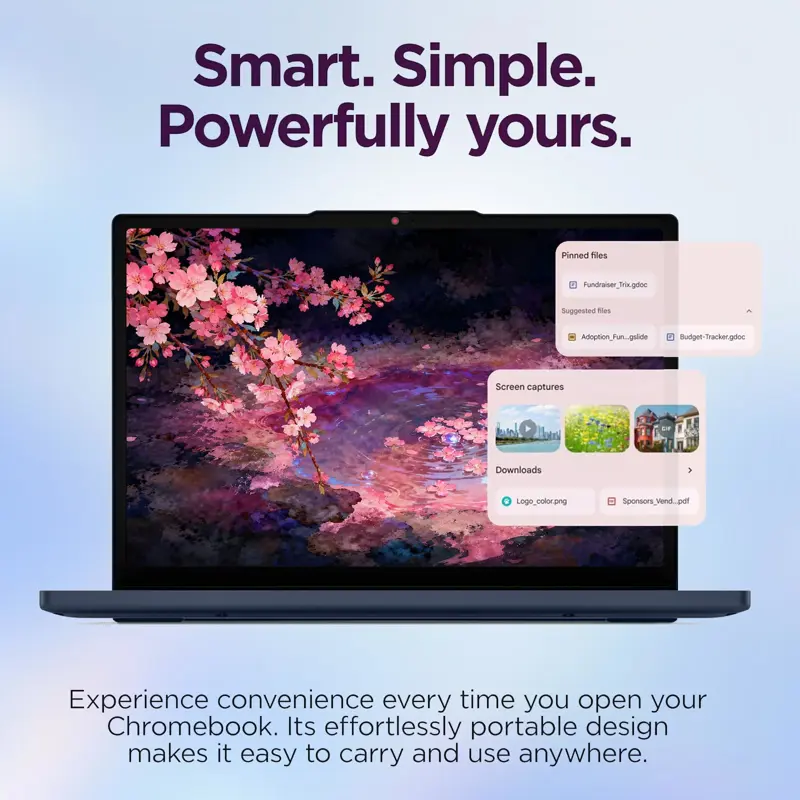 Chromebook Lenovo 14 MediaTek Kompanio, 8?GB RAM, 64?GB almacenamiento