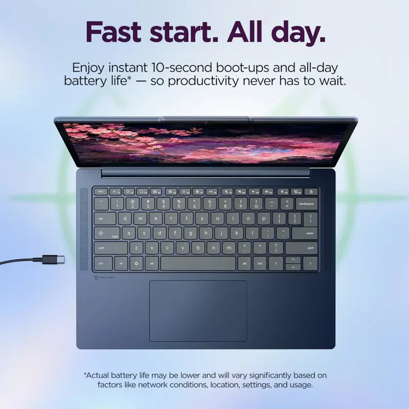Chromebook Lenovo 14 MediaTek Kompanio, 8?GB RAM, 64?GB almacenamiento
