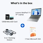 Ordenador portátil Lenovo IdeaPad 1i, 14 pulgadas, Intel Celeron, 4 GB, 256 GB, SSD