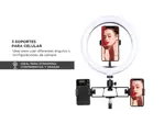 Aro de Luz Gadnic con Soporte para 3 Dispositivos
