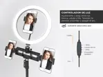 Aro de Luz Gadnic con Soporte para 3 Dispositivos