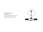 Aro de Luz Gadnic con Soporte para 3 Dispositivos