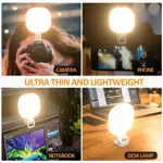 Luz LED Portátil para Selfies y Videoconferencias white