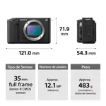Camara Digital Mirrorless Full Frame ZV-E1 Vlogger 4K
