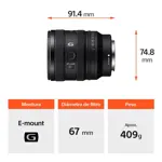 Lente Zoom Gran Angular 16-25mm F2.8 Sony Serie G Full Frame