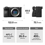 Cámara Digital Mirrorless Vlogger Sony APS-C ZV-E10 + Lente Kit 16-50mm II