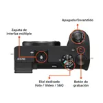 Cámara Digital Mirrorless Vlogger Sony APS-C ZV-E10 + Lente Kit 16-50mm II