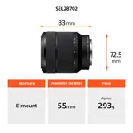 Cámara Digital Mirrorless Sony ILCE-7M3M A7III + Lente 28-70mm II