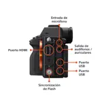 Cámara Digital Mirrorless Sony Full Frame ILCE-7RM6 A7RVI (Solo body)