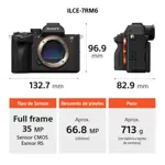 Cámara Digital Mirrorless Sony Full Frame ILCE-7RM6 A7RVI (Solo body)