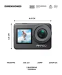 Camara De Accion AKASO Brave 7 20MP 4K30 IPX8 Deportiva Doble Pantalla