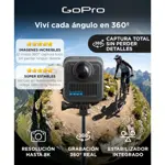 Cámara GoPro Max 2 8K 360 Bundle con Accesorios Conexión Inalámbrica Estabilizada