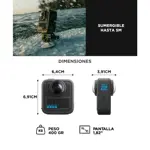 Cámara GoPro Max 2 8K 360 Bundle con Accesorios Conexión Inalámbrica Estabilizada