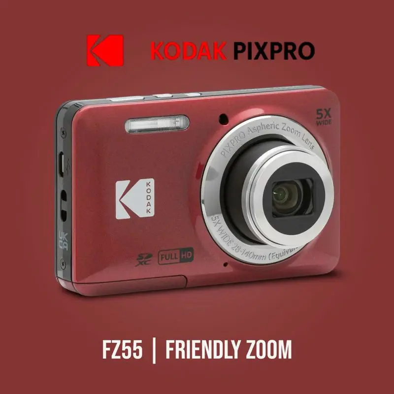 Cámara digital Kodak PIXPRO FZ55 128 GB Kit de tarjeta SD