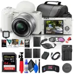 Cámara sin espejo Sony ZV-E10 16-50 mm, lente 64 GB, blanca