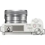 Cámara sin espejo Sony ZV-E10 16-50 mm, lente 64 GB, blanca