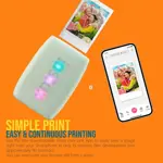 Impresora Fujifilm Instax Mini Link 3, paquete de color verde salvia