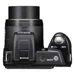 Cámara digital Nikon COOLPIX L110 de 12,1 MP con zoom de 15 aumentos, color negro