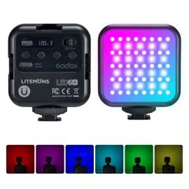 Luz De Video Led6r Rgb, 36.000 Col...