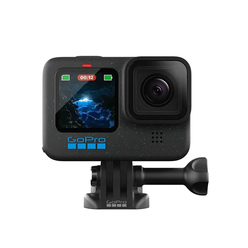 Cámara de acción GoPro HERO12 negra con 2 baterías y paquete