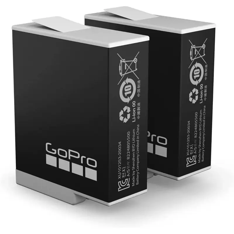 Cámara de acción GoPro HERO12 negra con 2 baterías y paquete