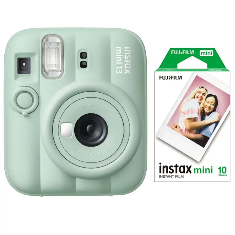 Camara Instantanea Fujifilm Instax Mini 13 Lagoon Green +10 Fotos