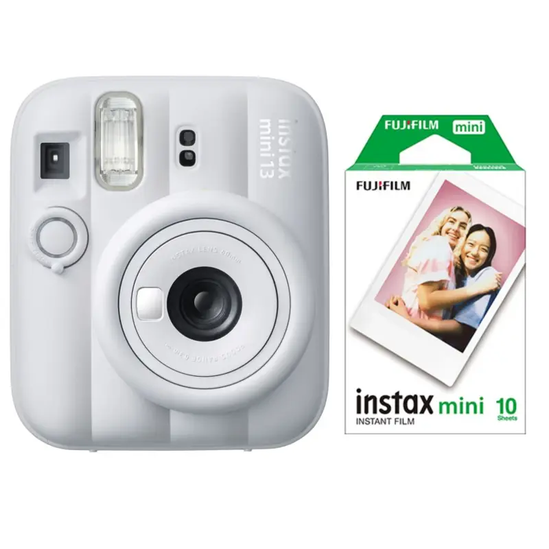 Camara Instantanea Fujifilm Instax Mini 13 Clay White +10 Fotos
