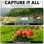 Cámara Minolta De 72 Mp Con Zoom Óptico De 10x, Color Negro Negro