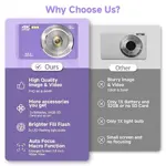 Camara Digital Smartklik Dc06 Fhd 4k 44mp Tarjeta Sd 64gb Purple