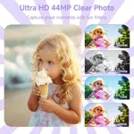 Camara Digital Smartklik Dc06 Fhd 4k 44mp Tarjeta Sd 64gb Purple